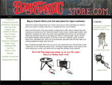 Tablet Screenshot of bayouclassicstore.com